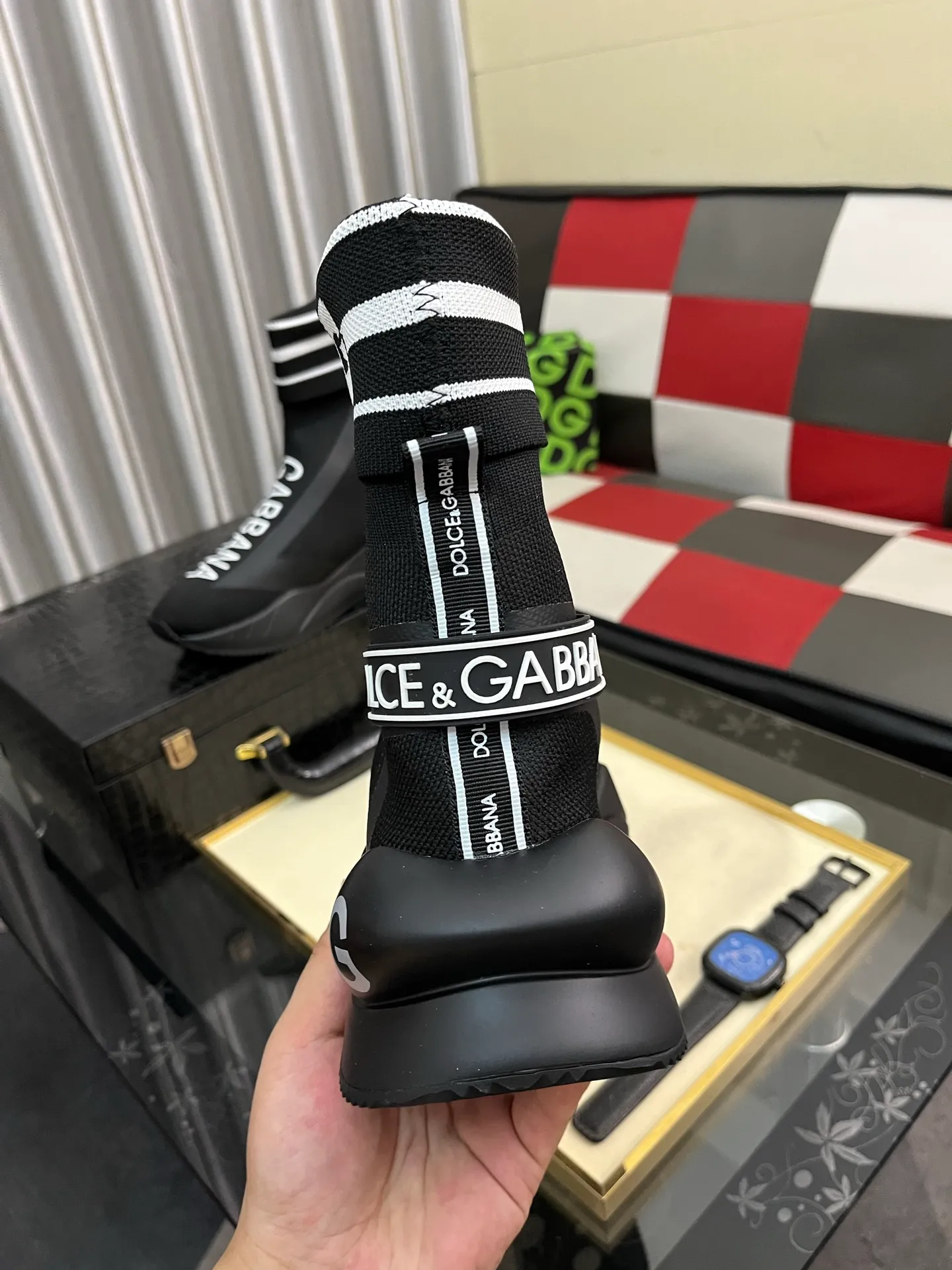 Men's men's shoes💰440⌚️⌚️【DG～】men's casual shoes 2022z cabinet simultaneous sale 🔶🔷🔜The upper is made of cowhide spliced fabric ➕Mesh lining, which is comfortable and breathable. The sole is: the original comfortable and wear-resistant outsole, ⚠️The real thing📱Photographed🎬The real thing is better📢📢📢Size: 35-46